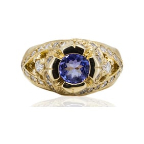 Gold Tanzanite Ring