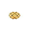 Vintage Chaumet 18k Gold Dome Cocktail Ring with Gemstones Original Box