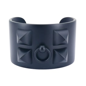 Hermes Collier de Chien Black Aluminium Sunset Cuff Bracelet