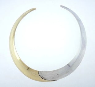 14k Yellow Gold Silver Ed Levin Choker