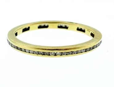 14k Yellow Gold Diamond Vintage Ring