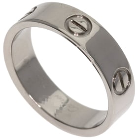 Cartier Love Ring #56 18K White Gold Women's