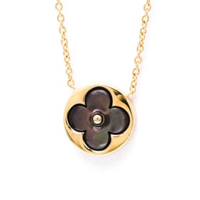 Louis Vuitton Sun Nacle Necklace Q93589 Pink Gold (18K) Mother Of Pearl Women,Men Fashion Pendant