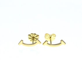 Tiffany Smile No Stone Pink Gold (18K) Stud Earrings Pink Gold