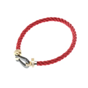 Fred Force 10 Large Half Diamond Bracelet Pink Gold (18K),Ceramic Diamond Charm Bracelet Pink Gold