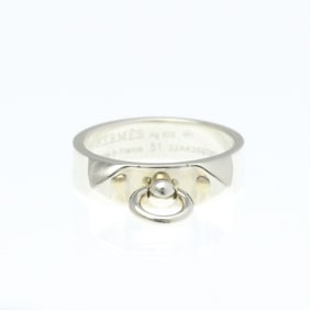 Hermes Collier De Chien Ring Silver 925 Fashion No Stone Band Ring Silver
