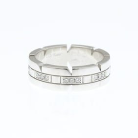 Cartier Tank Française Diamond Ring White Gold (18K) Fashion Diamond Band Ring Silver