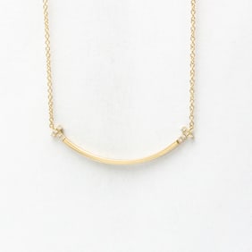 Tiffany Smile Side Diamond Necklace Small Pink Gold (18K) Diamond Men,Women Fashion Pendant Necklace
