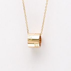 Gucci Icon Necklace Pink Gold (18K) No Stone Men,Women Fashion Pendant Necklace (Pink Gold)