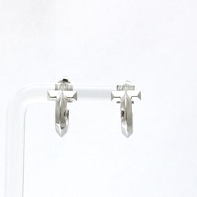 Tiffany T-One Half Hoop Earrings No Stone White Gold (18K) Half Hoop Earrings