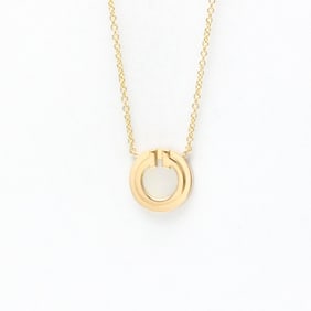 Tiffany Tiffany T Circle Necklace Pink Gold (18K) Mother Of Pearl Men,Women Fashion Pendant Necklace
