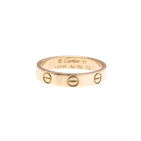 Cartier Mini Love Ring Pink Gold (18K) Fashion No Stone Band Ring Pink Gold