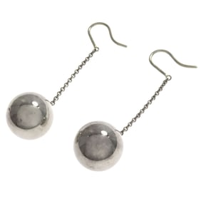 Tiffany & Co. HardWear ball hook earrings in silver for women.