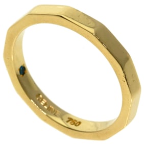 Celine Inner Stone Ring in 18K Yellow Gold for Women
