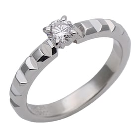 Boucheron women's ring, PT950 diamond Quatre Clos de Paris solitaire, platinum, size 48,