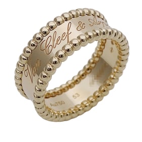 Van Cleef & Arpels Women's Ring, 750YG Perle Senior Tulle Yellow Gold, #53, Size 13, Polished