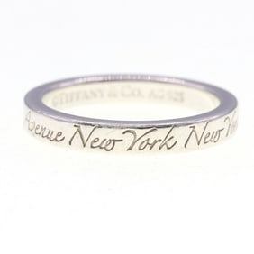 Tiffany & Co. Ring, Note Narrow, Sterling Silver (925), Size 9, US5, Women's, TIFFANY CO.