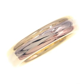 Cartier Trinity Ring, Three-Color 750 White Gold, PG, and Yellow Size 46, Women's