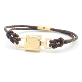 Louis Vuitton Bracelet LV Padlock M8015E Monogram Canvas Women's Men's LOUIS VUITTON