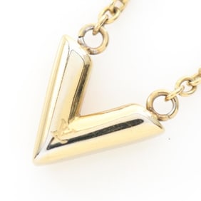 Louis Vuitton Essential V Necklace, Gold-Plated, Women's, M61083