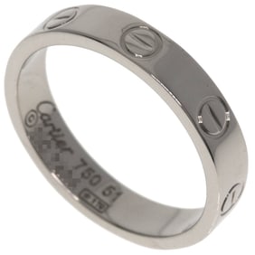 Cartier Mini Love Ring #51, 18K White Gold, Women's