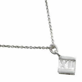 Tiffany & Co. Atlas Cube Necklace, 925 Sterling Silver, Approx. 6.9g, Women's