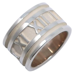 Tiffany & Co. Atlas Wide Ring, Size 8, Sterling Silver, Approx. 8.4g, Women's