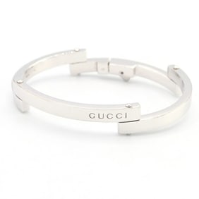 Gucci Bracelet SV Sterling Silver 925 Size 17 Bangle for Men and Women GUCCI