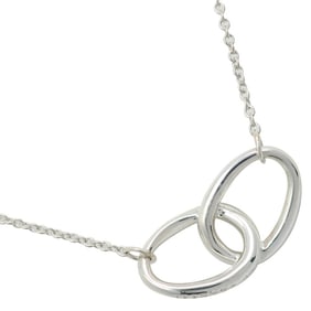 Tiffany & Co. Elsa Peretti Double Loop Necklace, 925 Sterling Silver, Approx. 2.5g, Women's