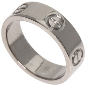 Cartier Love Ring #50 18K White Gold Women's