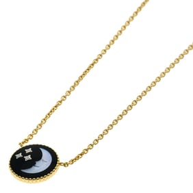 Christian Dior Dior Rose Celeste Moon and Sun Necklace in 18K Yellow Gold for Women
