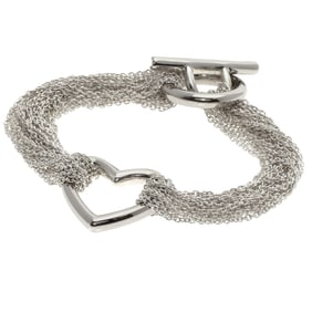 Tiffany & Co. Heart Toggle Chain Bracelet, Silver, Women's
