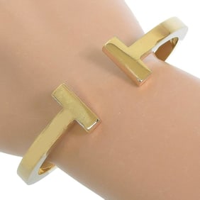 Tiffany & Co. 27.3g T-Square Bangle in 18KYG Yellow Gold
