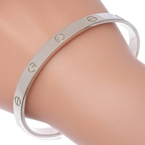 Like new Cartier Love Bracelet Bangle, 31.1g, 18K White Gold, Size 21