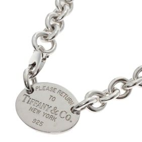 Tiffany Return to Oval Necklace in Silver for Women. TIFFANY & Co.