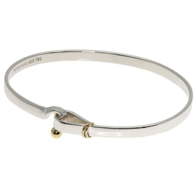 Tiffany & Co. Hook Eye Bangle Bracelet, 18K White Gold, Women's, Silver