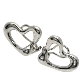 Tiffany & Co. Heart Earrings, Silver, Women's
