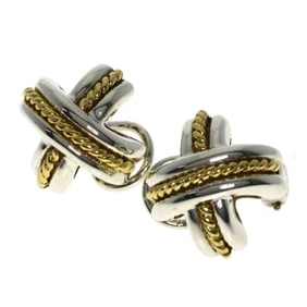 Tiffany Signature Earrings, 18K White Gold, Women's, TIFFANY & Co.