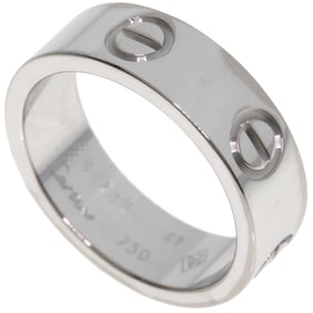 Cartier Love Ring #49 18K White Gold Women's