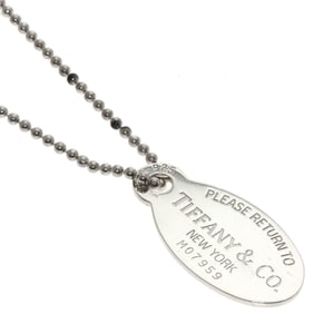 Tiffany Return to Oval Tag Necklace in Silver for Women, TIFFANY & Co.