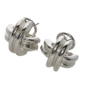 Tiffany Signature Earrings, Silver, Women's, TIFFANY & Co.