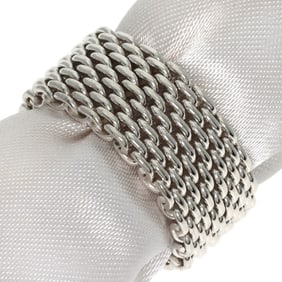 Tiffany Somerset Mesh Ring, Silver, Women's, TIFFANY & Co.