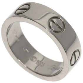 Cartier Love Ring #49 18K White Gold Women's