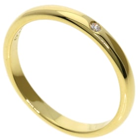 Tiffany & Co. Stacking Band Single Diamond Ring in 18K Yellow Gold for Women.