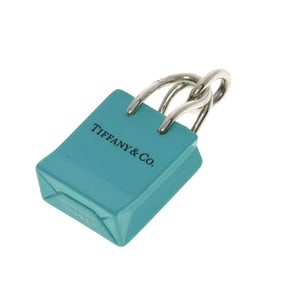 Tiffany & Co. bag charm pendant, silver, for women.
