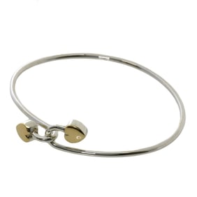 Tiffany & Co. Double Heart Bracelet, Silver/18K Yellow Gold, Women's