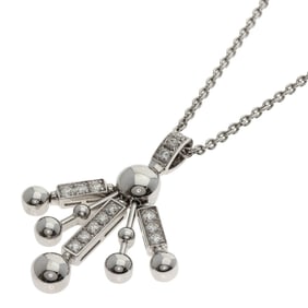 BVLGARI Astrale Fireworks Diamond Necklace in 18K White Gold for Women