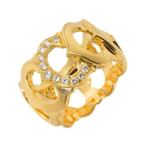 Cartier C de #51 Diamond Ring in 18K Yellow Gold (750)