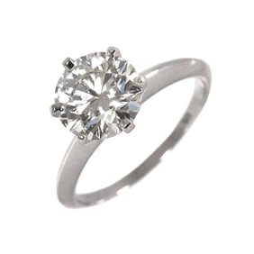 Tiffany & Co. 2.26ct F VVS2 EX Platinum Solitaire Diamond Ring