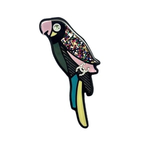 Chanel Brooch Parrot Motif Plastic Resin Bird Women's CHANEL
